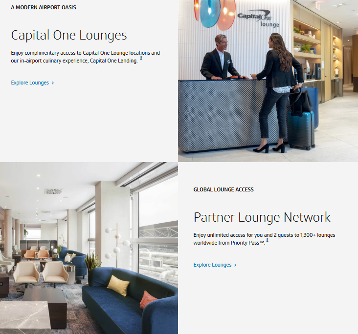 Capital One Venture X Rewards Credit Card Lounge access