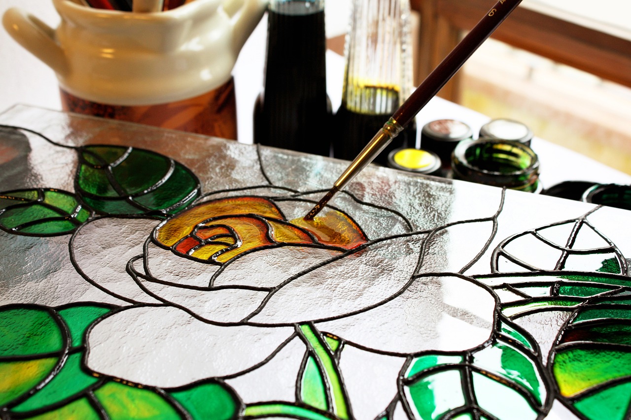 Glass painting art