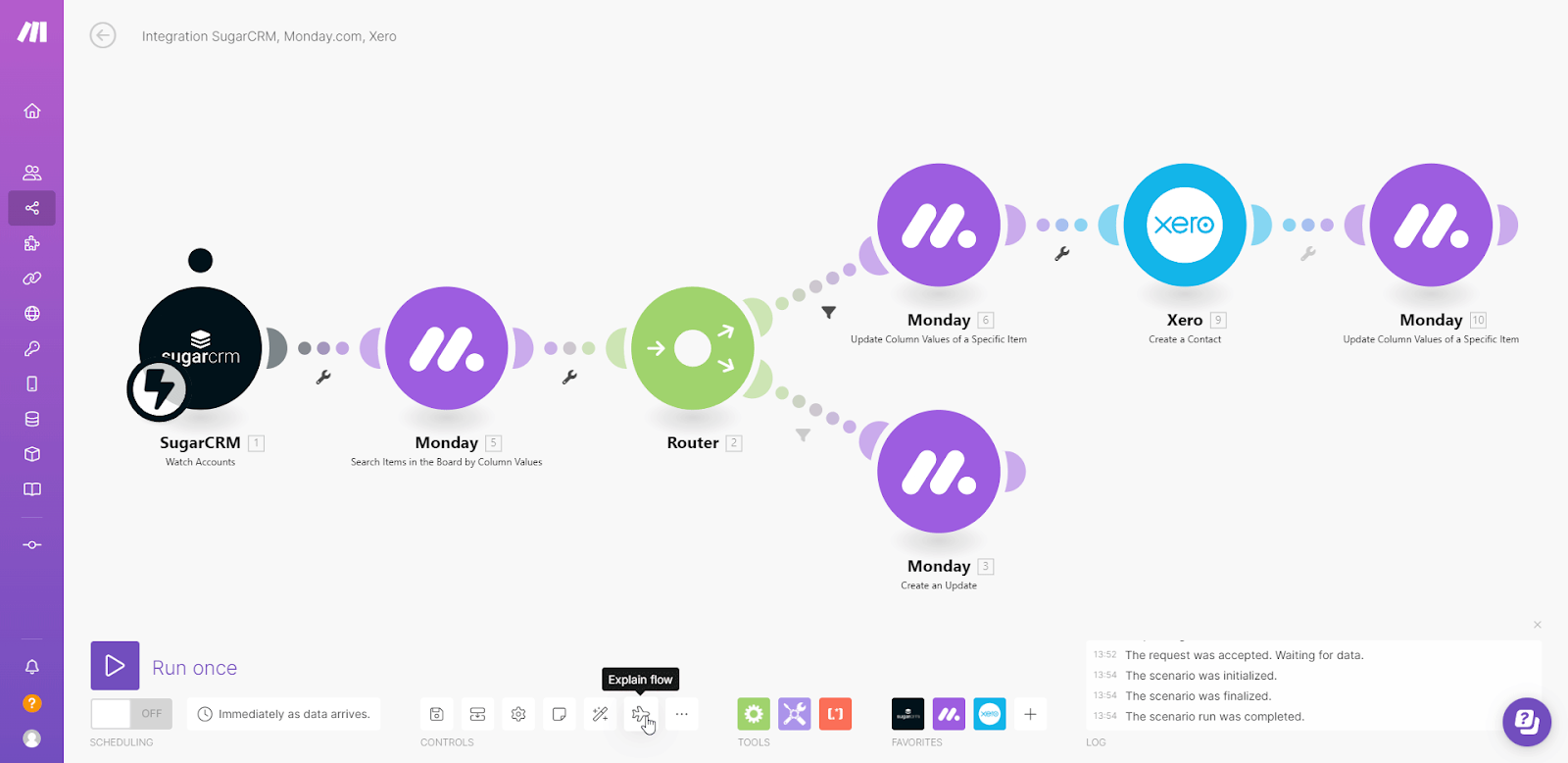 Create scenarios on make.comm