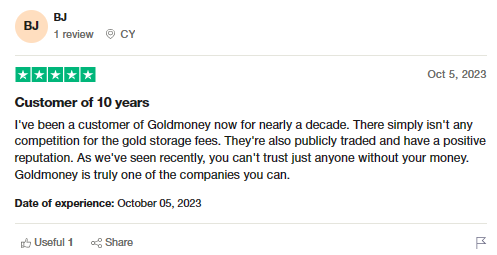 review 3 of Goldmoney