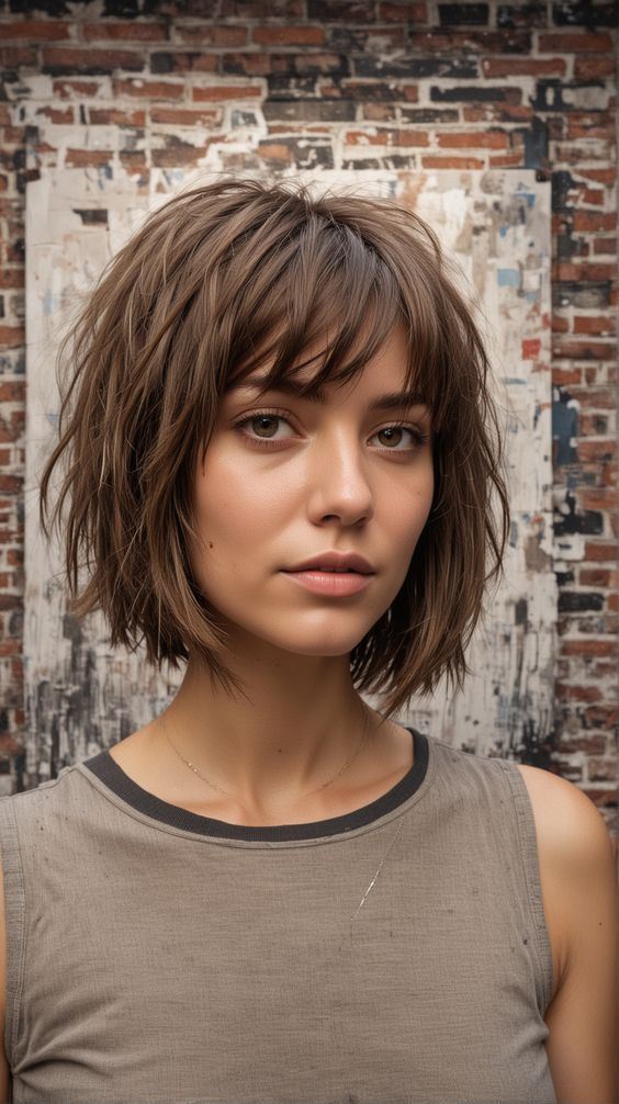 Corte de cabello estilo shaggy