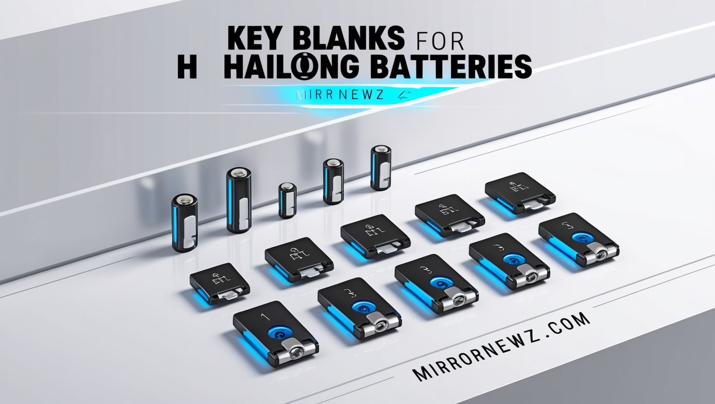 Key blanks for H Hailong batteries