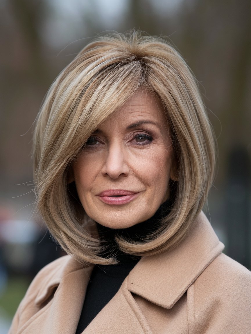 46. Layered Bronde Bob