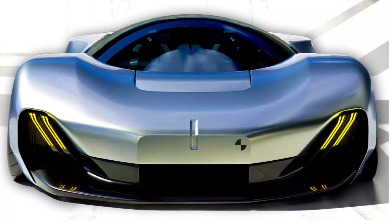 Innovative digital design of a BMW supercar inspired by the M1 and Nazca C2, blending futuristic performance with classic elegance. 