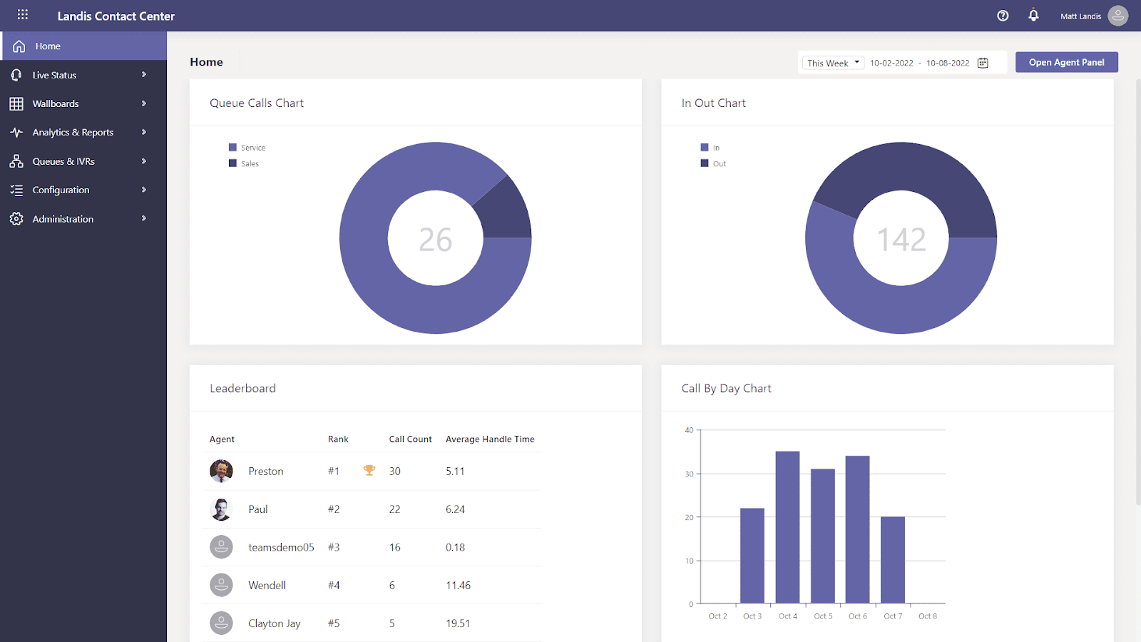 Landis contact center for Microsoft Teams