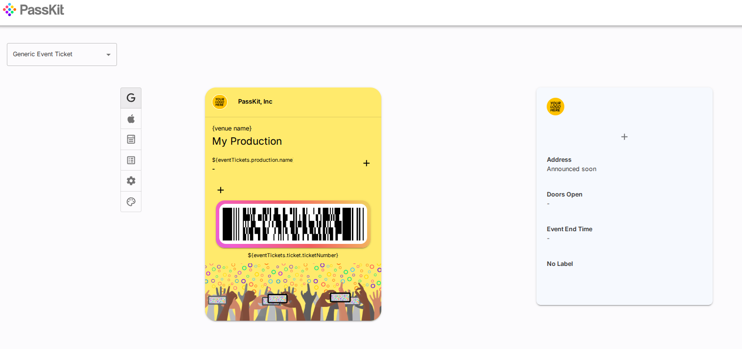 digital tickets with QR codes
