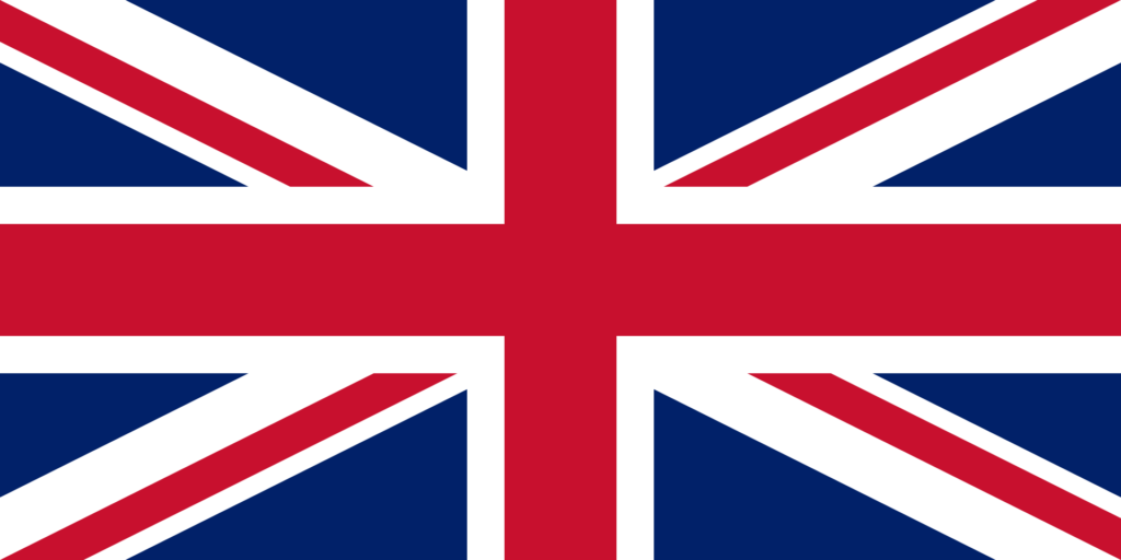 A flag with a cross with Great Britain in the background

Description automatically generated