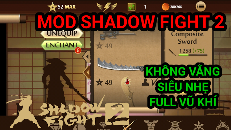 HACK SHAOW FIGHT 2 PHIÊN BẢN V1 BY DLE MOD