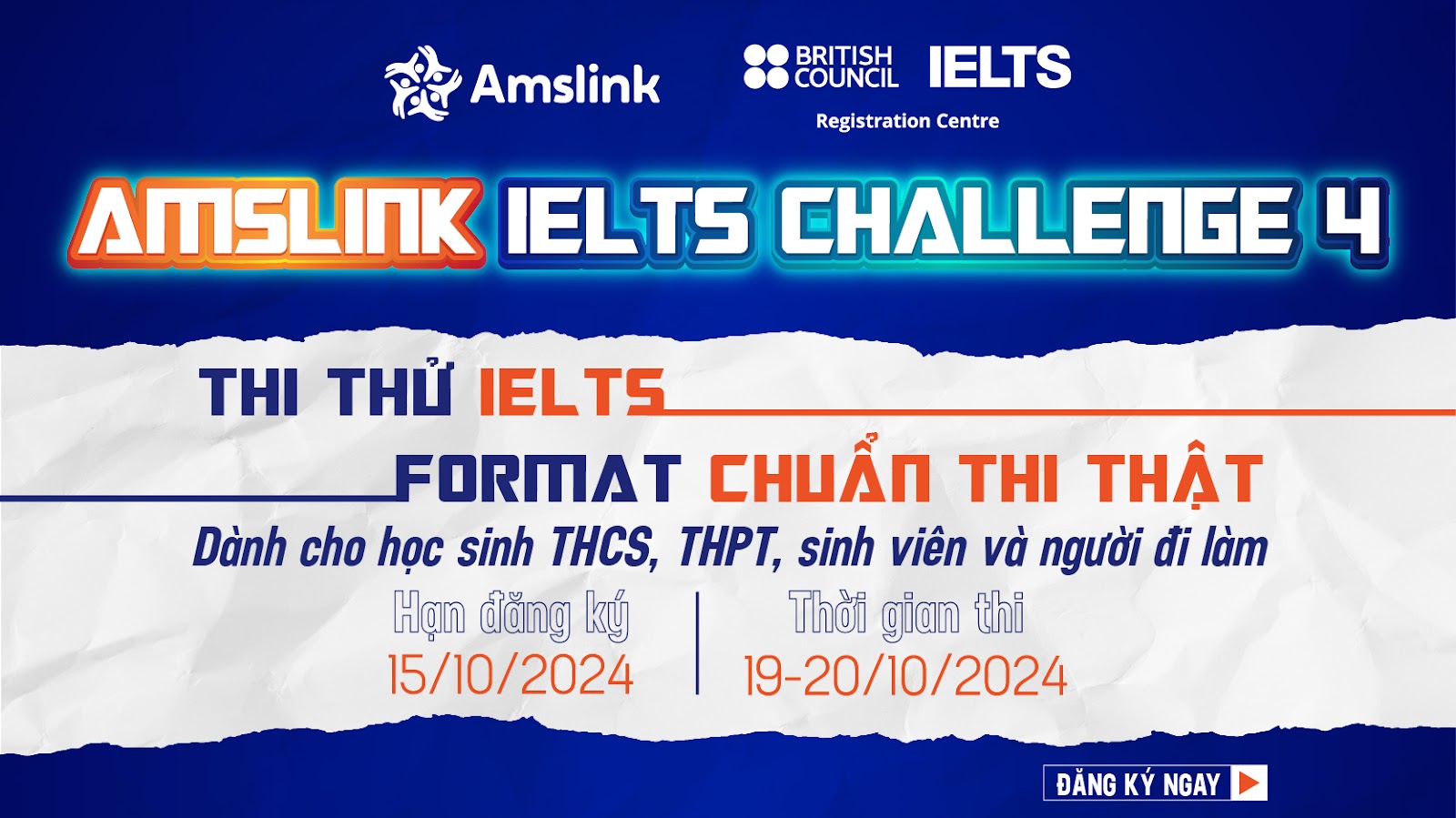 Amslink phát động kỳ thi thử IELTS lần thứ 4