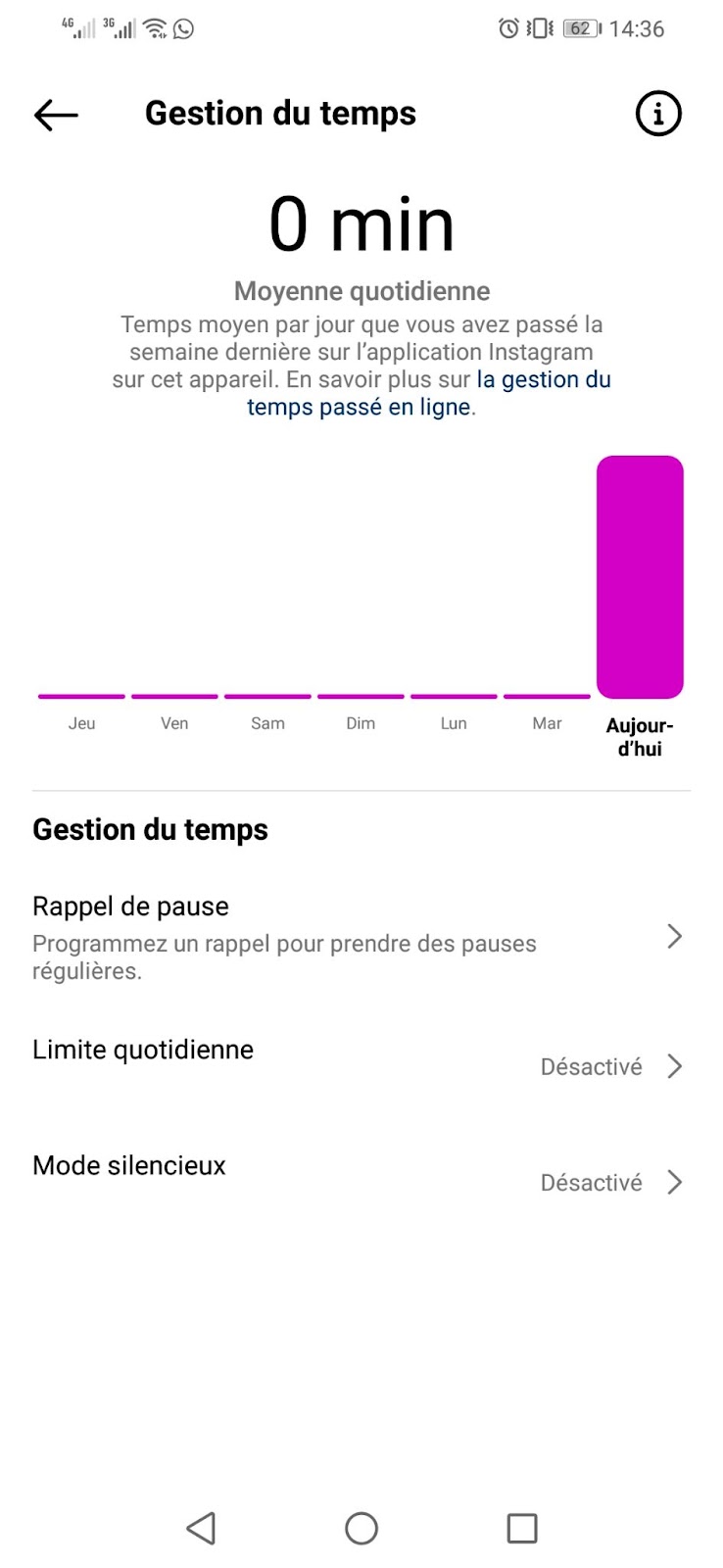 Option "Temps écoulé" Instagram sur Android