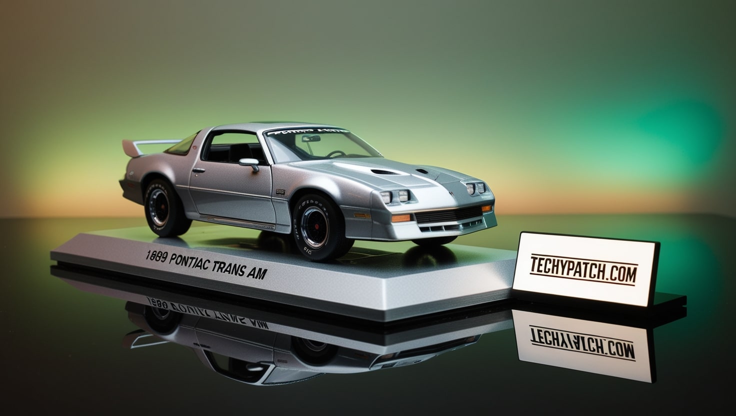 Greenlight 1989 Silver Pontiac Transam 1/18th Scale Diecast