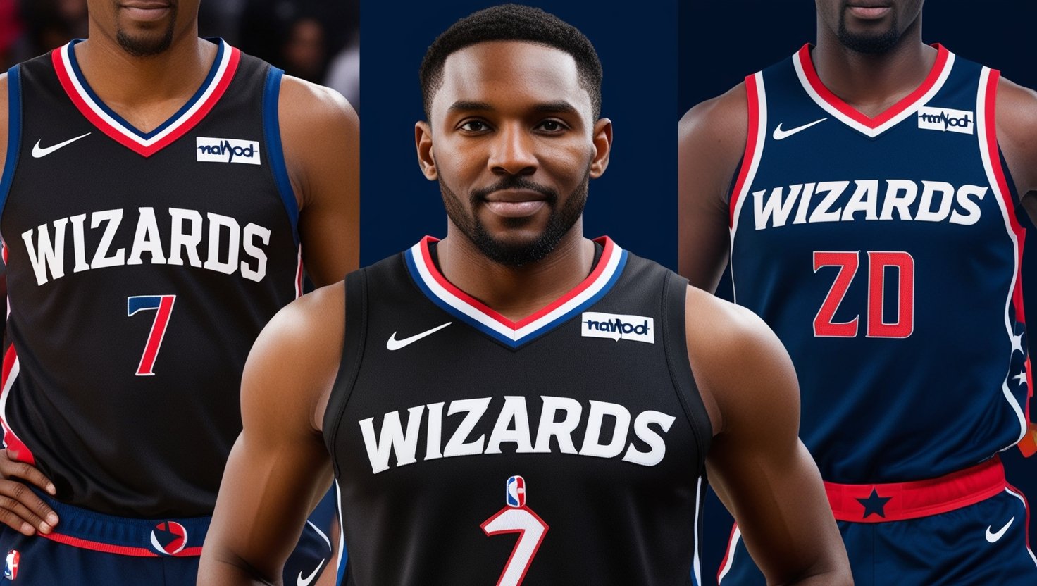 Wizards Black Jerseys Mahmood