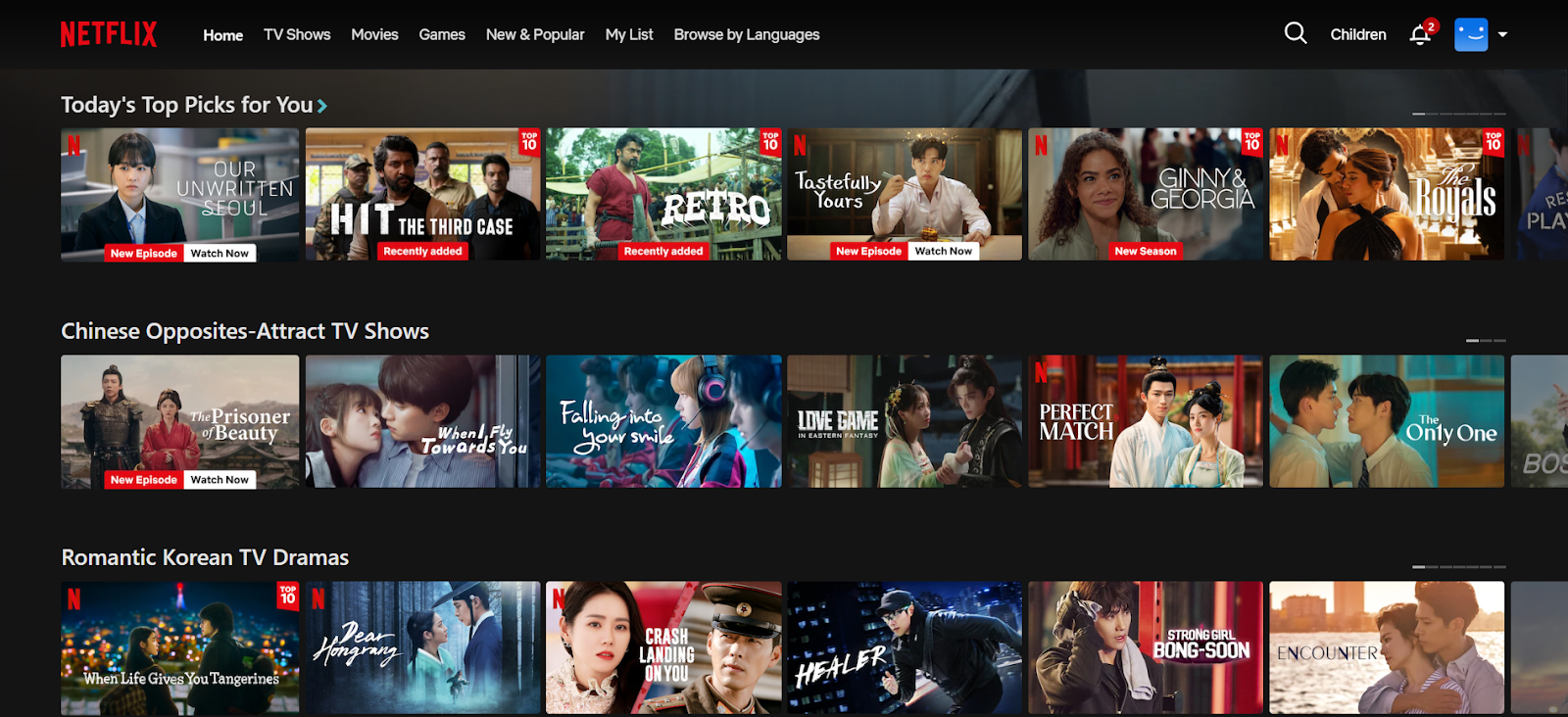 Transforming the marketing landscape with generative AI - Netflix using data to personalize user home page as a creative strategy