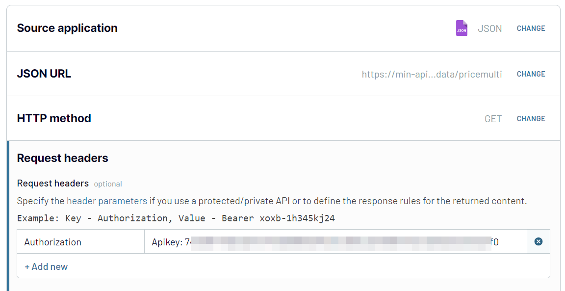 api to excel source request headers