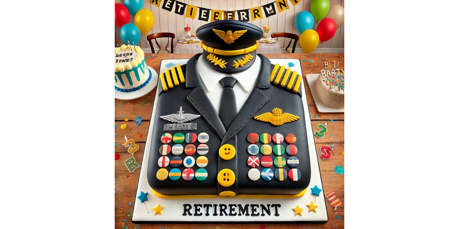 Pilot Uniform Cake