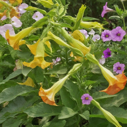 Enjoying Nightshade Flowers