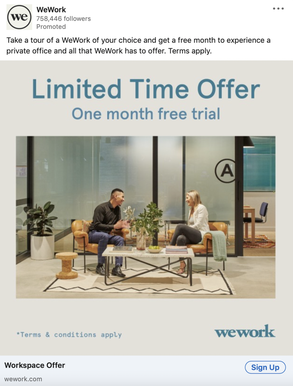 WeWork Ad