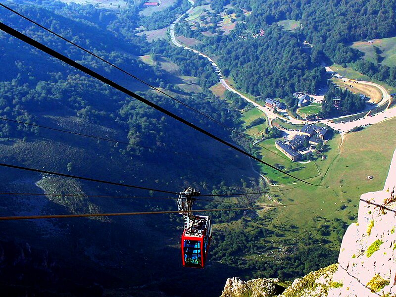 Las vistas desde el teleférico de Fuente Dé