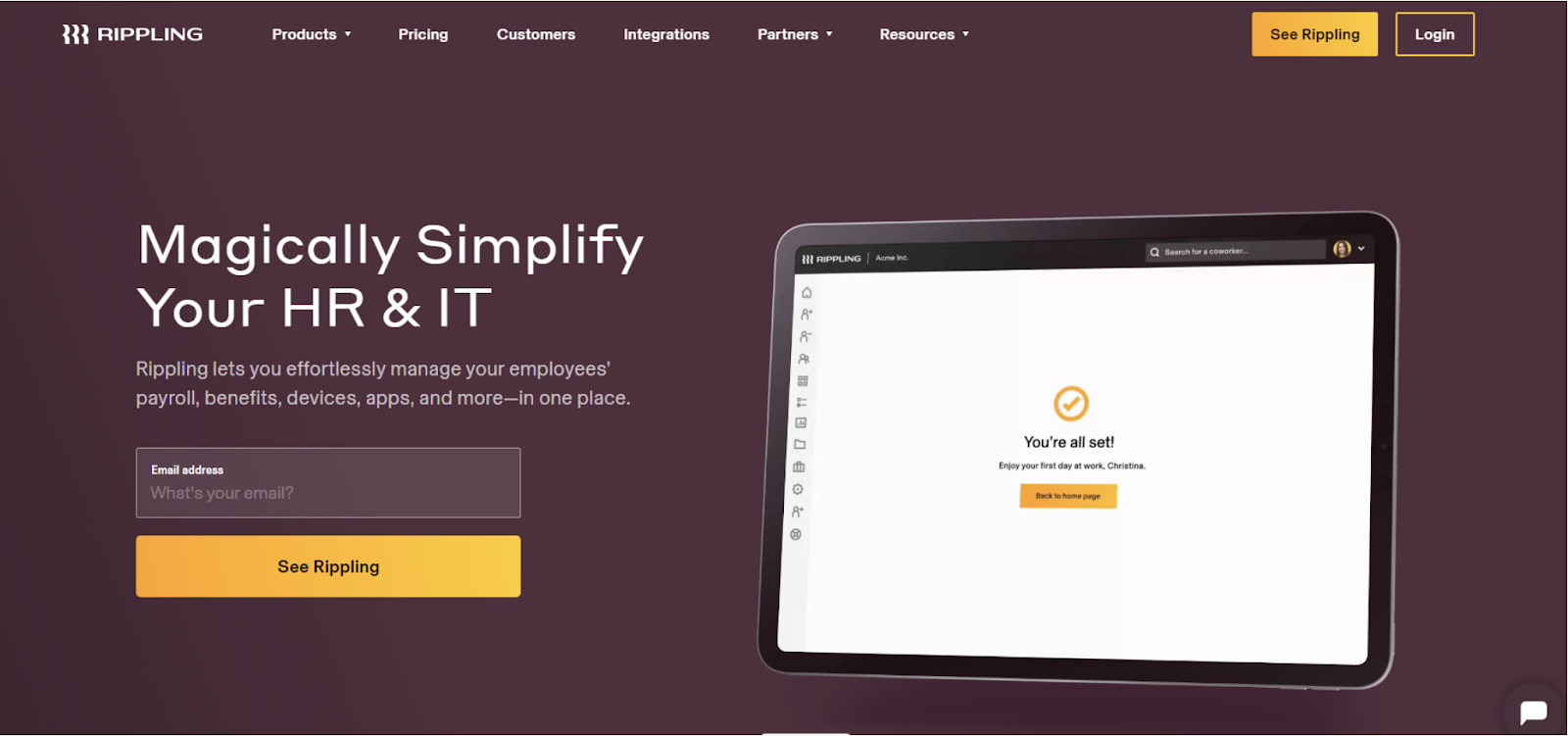 login rippling