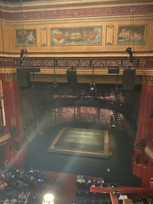 The view from Grand Circle B11 at the Phoenix Theatre, London for Stranger Things: The First Shadow