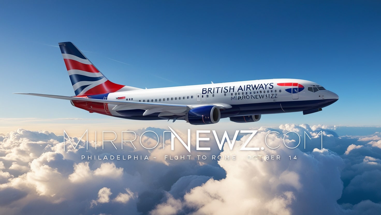 British Airways Flight 1575 Philadelphia To Rome October 14