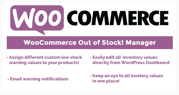 WooCommerce Out of Stock! Manager