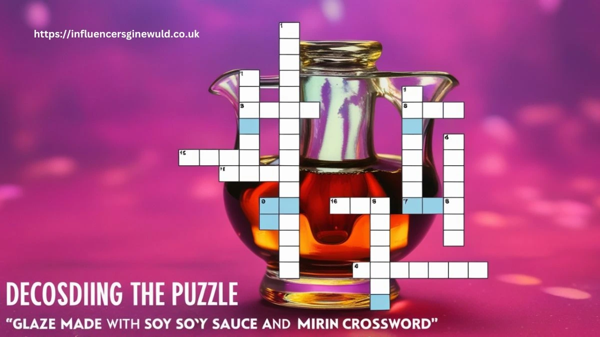 glaze made with soy sauce and mirin crossword