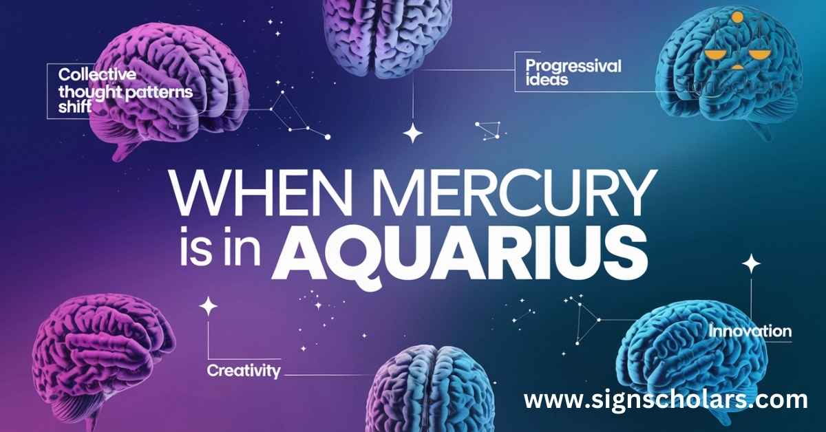 Mercury in Aquarius Through the Houses