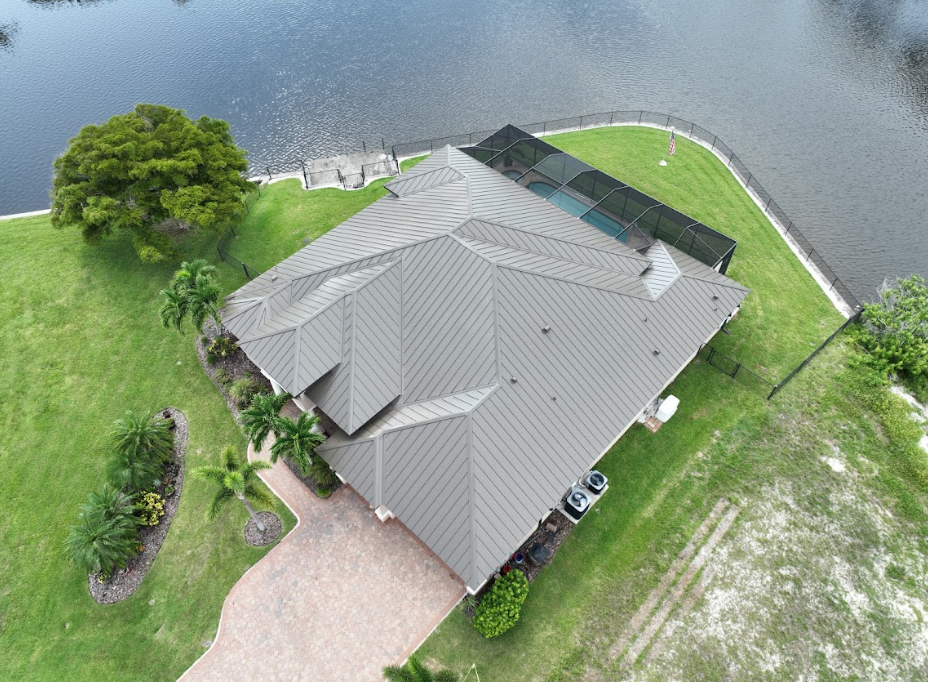 gray roof house