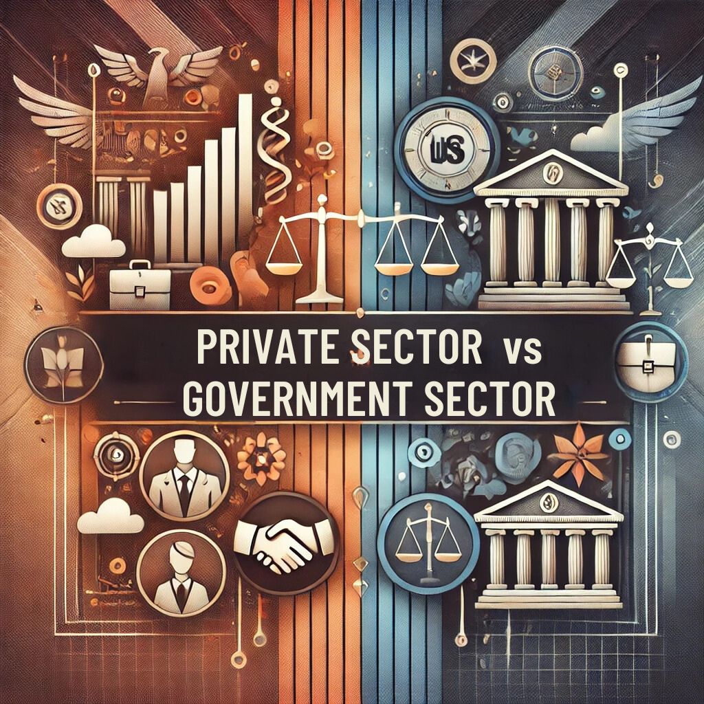 private sector and government sector