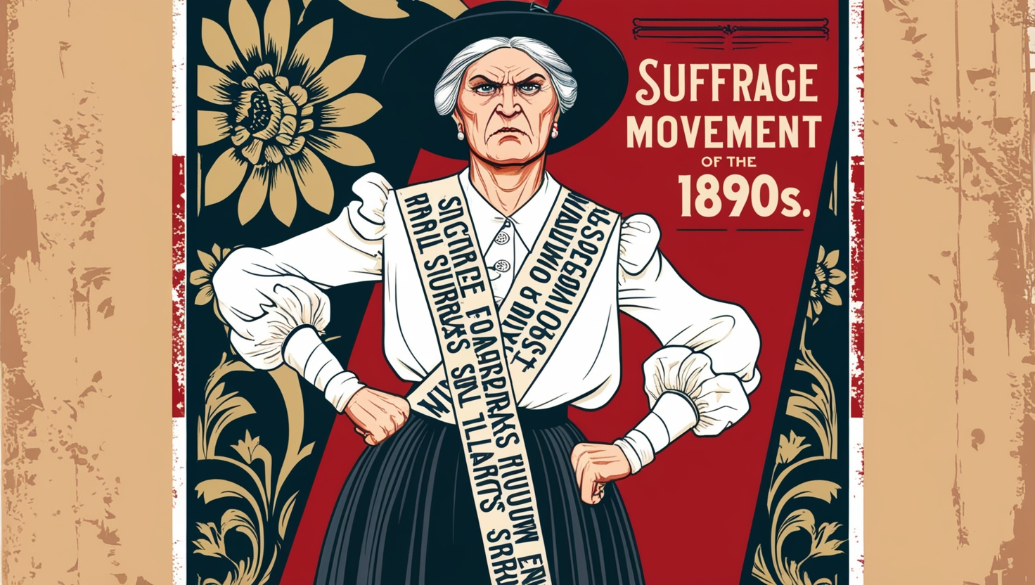  1890s posters angry old feminist