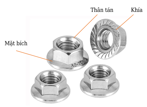 Cấu tạo Tán Khía Inox 304