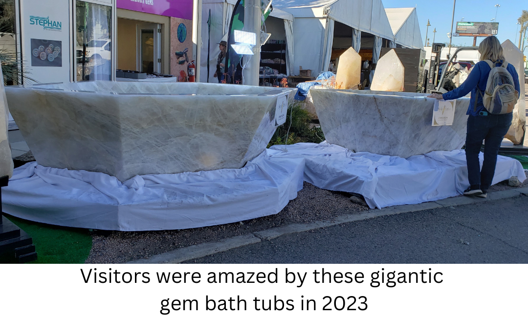 Gigantic gem bath tubs