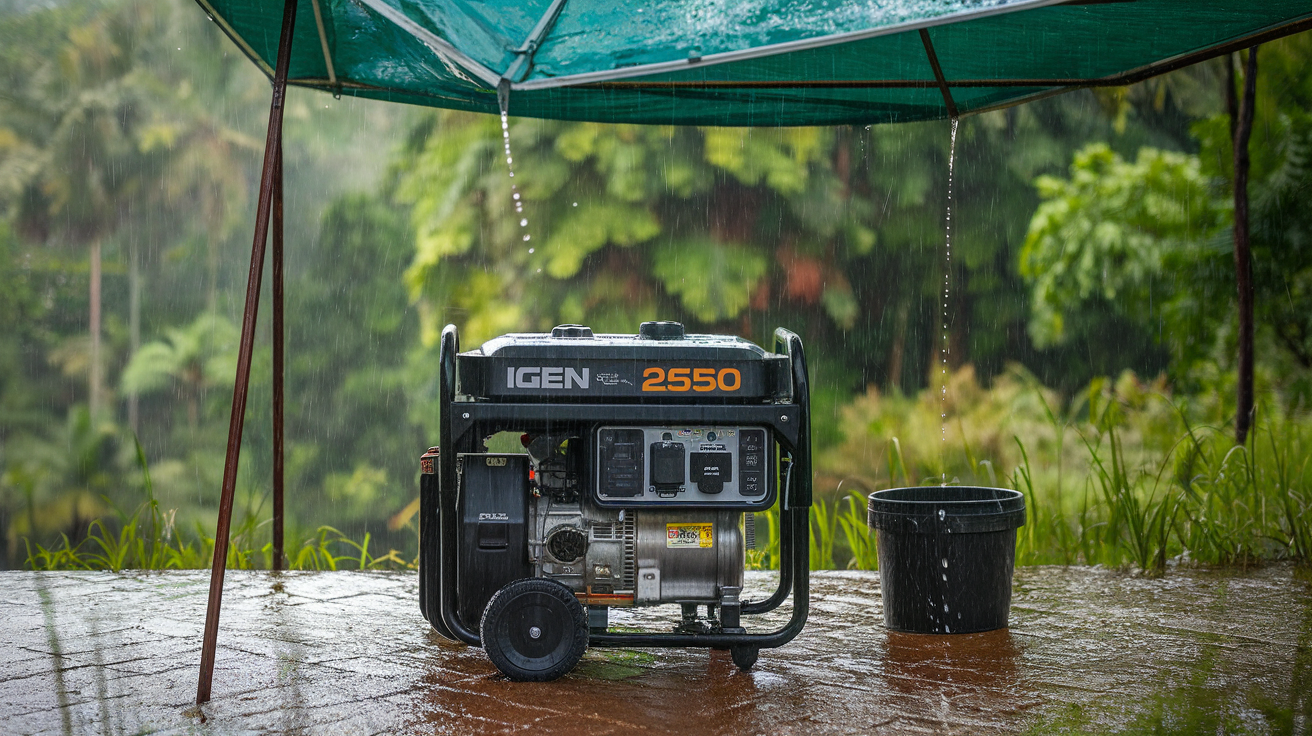 How Long Can You Run an iGen2550 in the Rain
