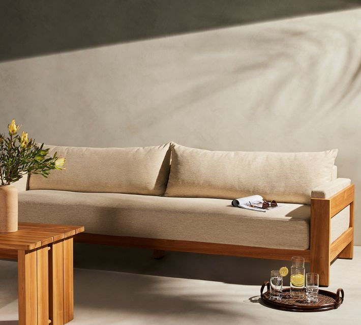Leatherette Fabric Sofa