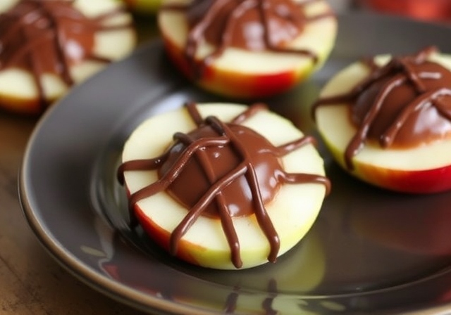 Chocolate Caramel Apple Slices