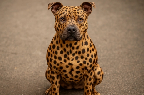 Cheetah Print Pitbull