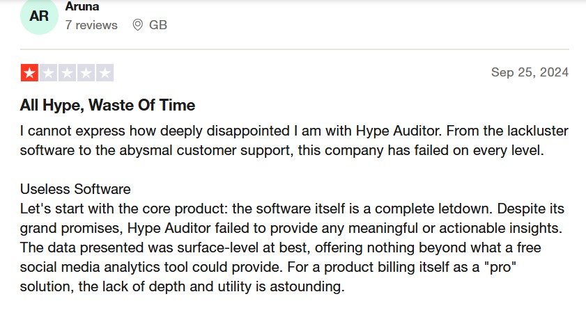 hypeauditor user review