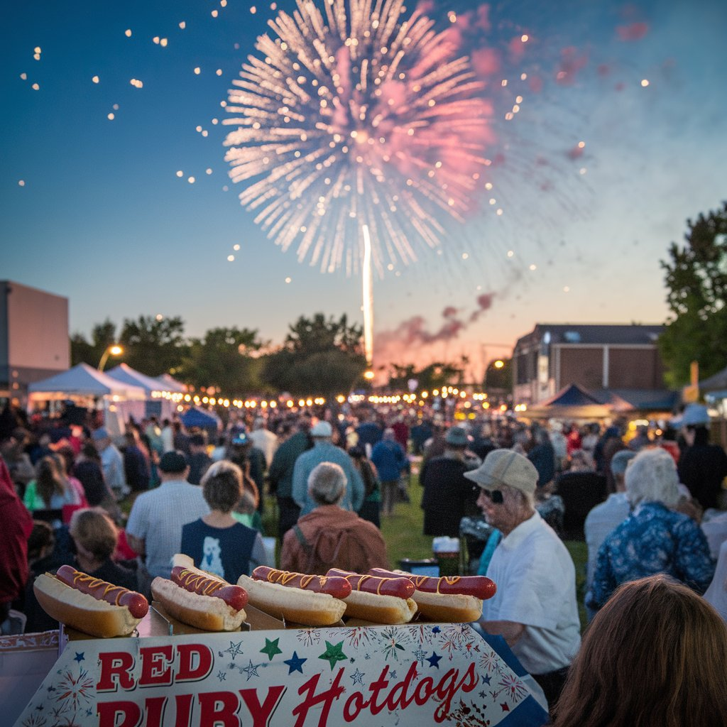  Red Ruby Hotdogs Salute Fireworks: A Unique Combination