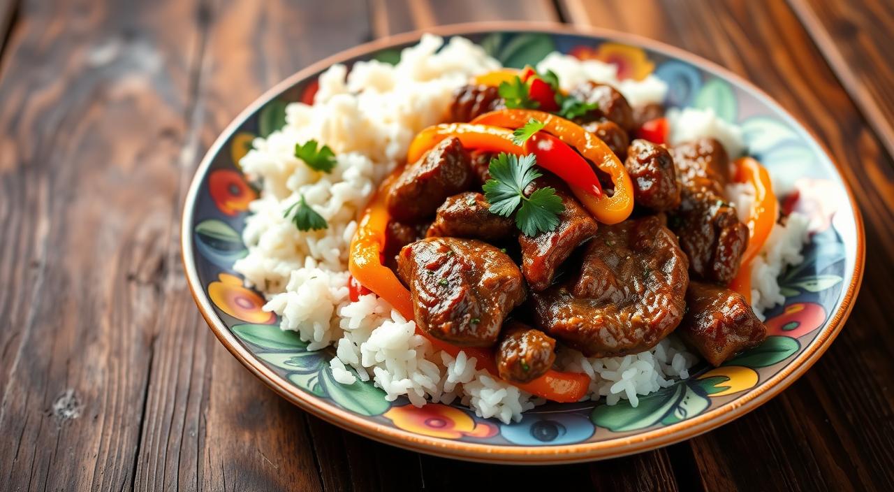 pepper steak lunch