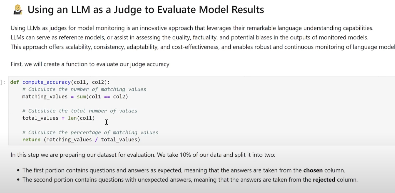 LLM as a Judge