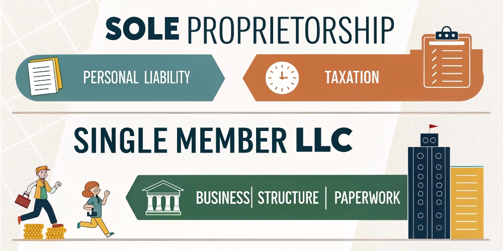 Differences Between Sole Proprietorship and Single Member LLC