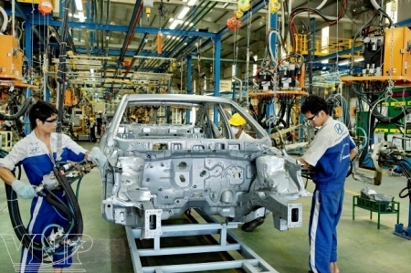 Ứng dụng của Tán Hàn Lục Giác trong xây dựng, công nghiệp ô tô, cơ khí và điện tử.