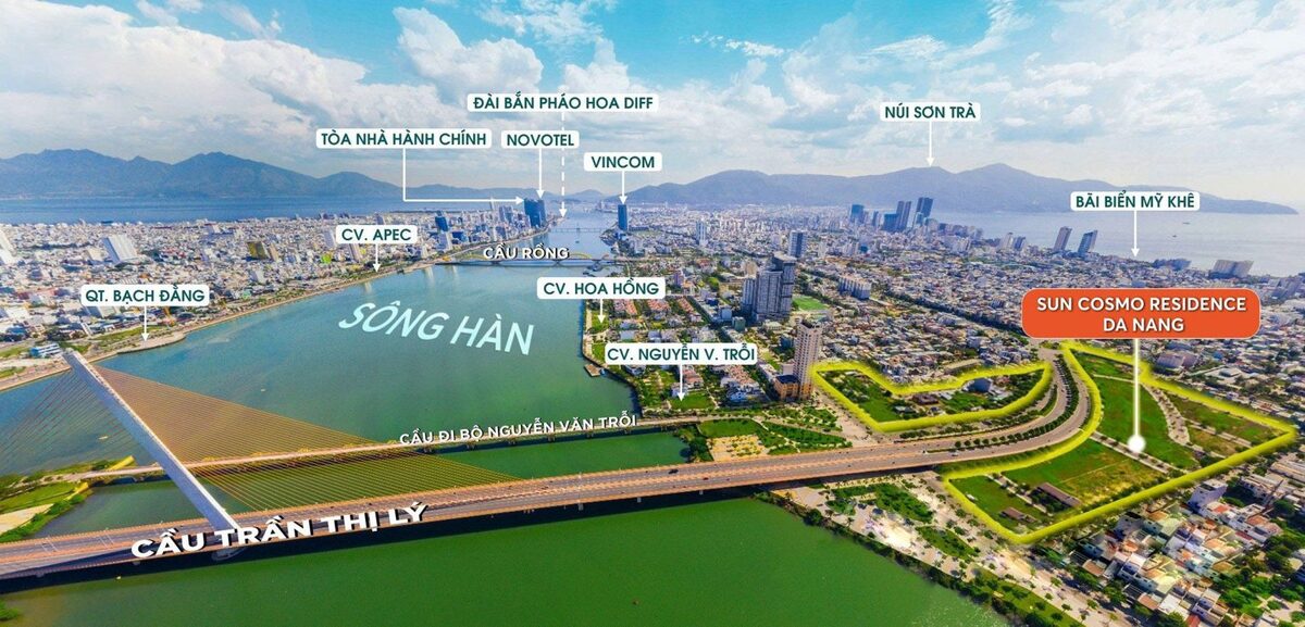 Vị trí dự án Sun Cosmo Residence Đà Nẵng