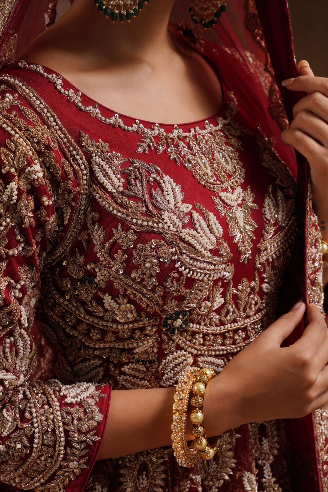 Zardozi Embroidery Detail