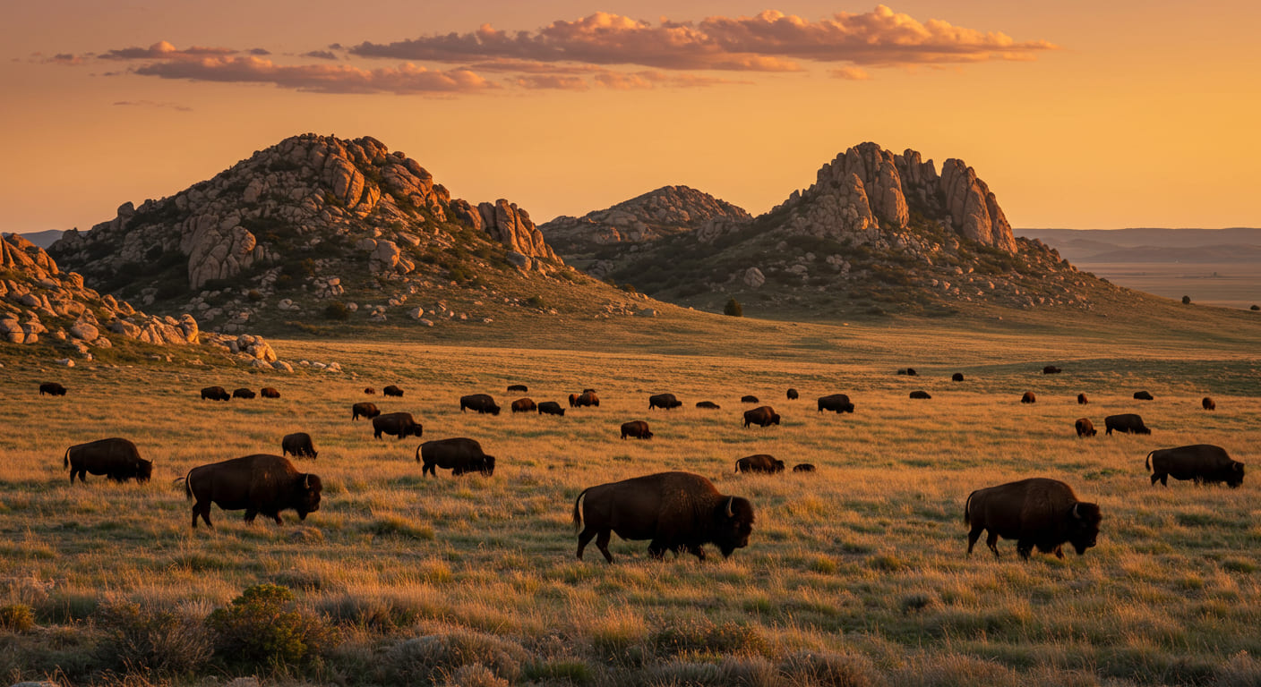 Wichita Mountains Wildlife Refuge (Southwest OK)