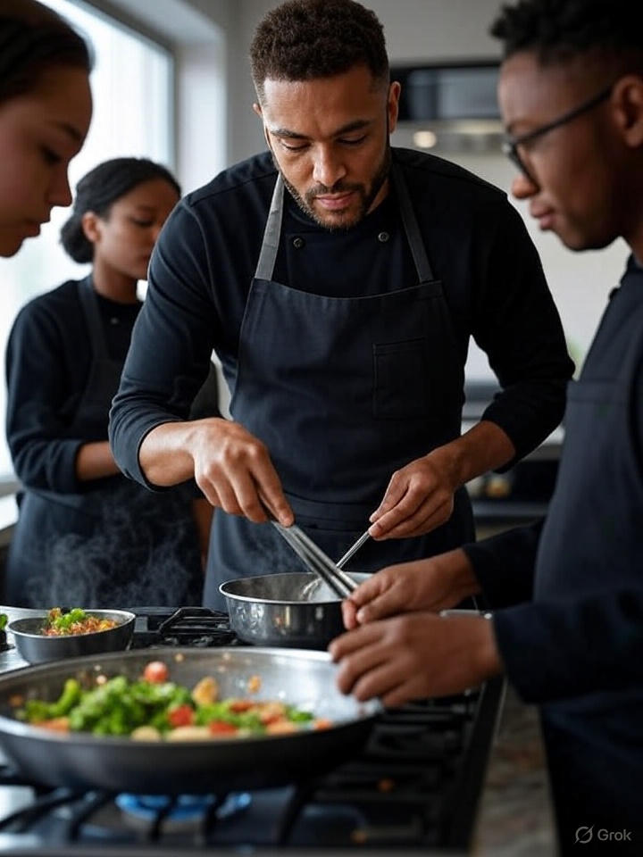 Hosting cooking classes for restaurants