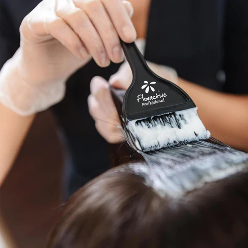 Woman getting floractive hair treatment