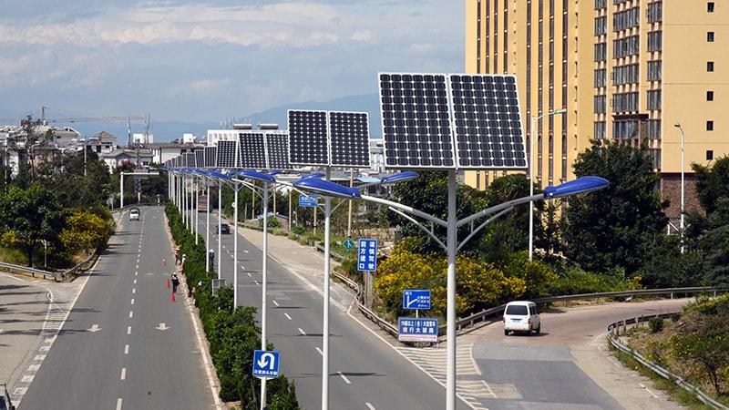 Solar Power Street Lights in China