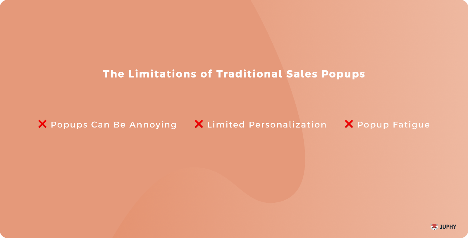 The limitations of traditional sales popups image.